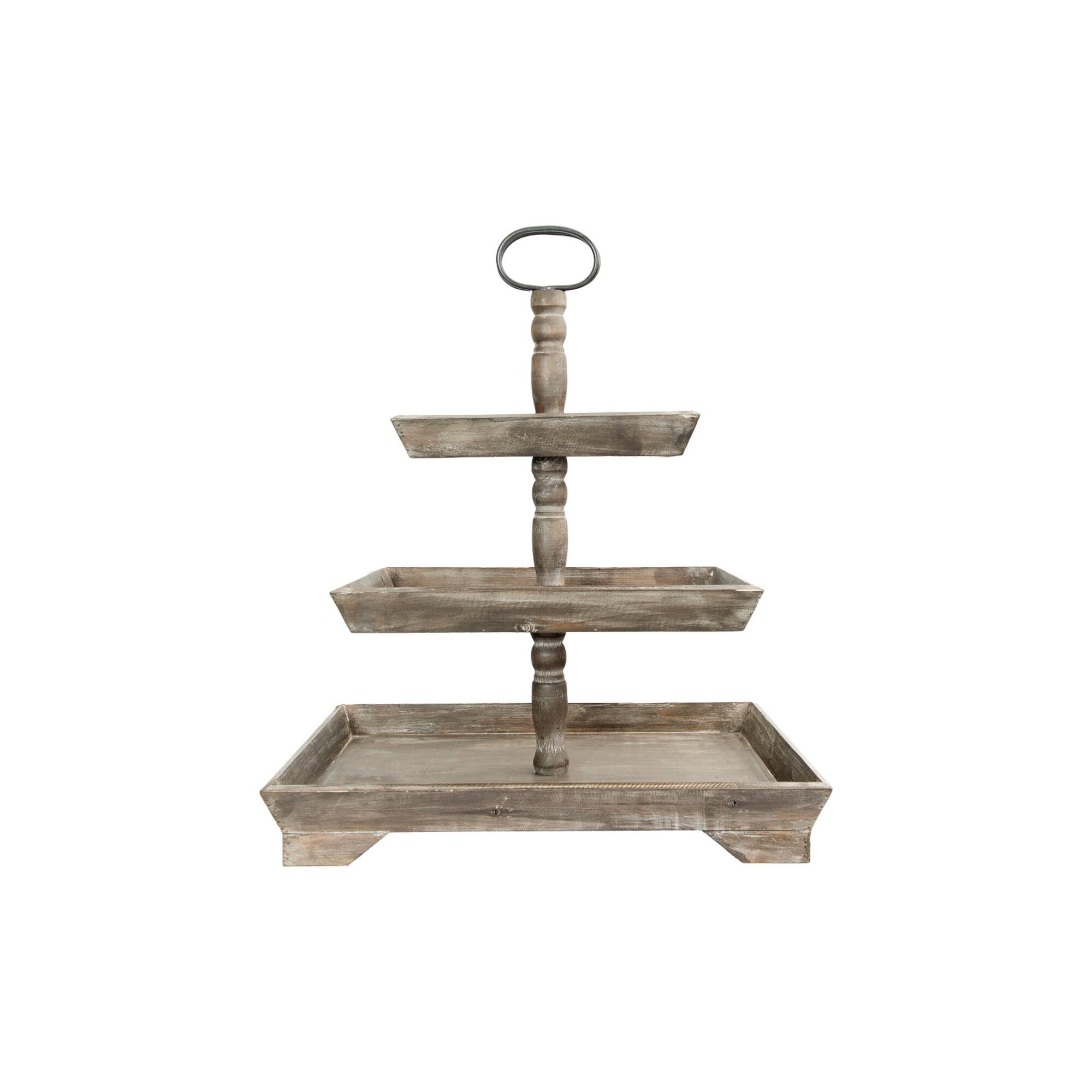 Hello Honey® 25" Decorative 3 Tier Tray
